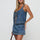 Conjunto Daphne Denim (Top + Falda Pantalón)