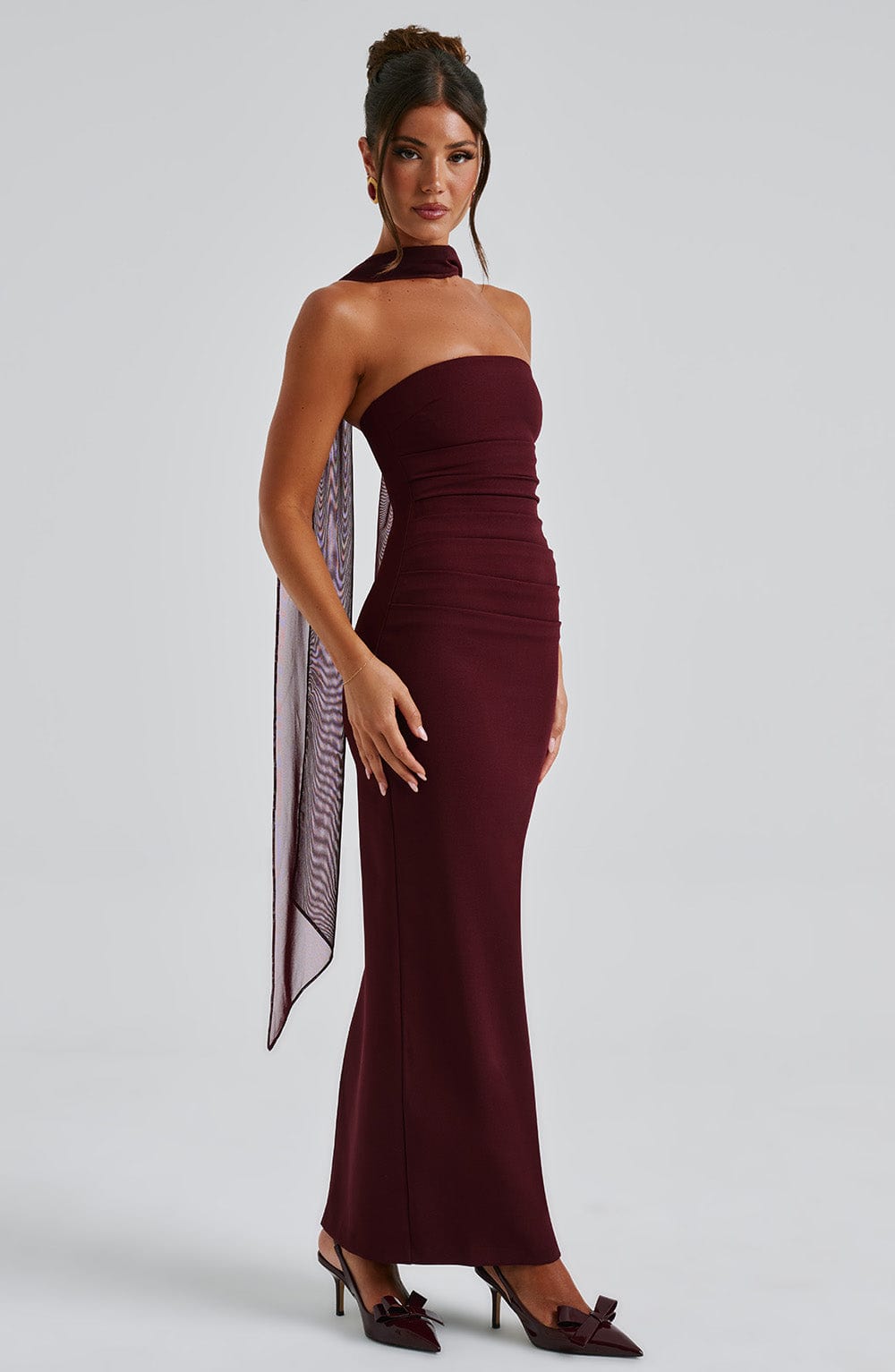 Yulia Maxi Dress - Cereza Lacquer