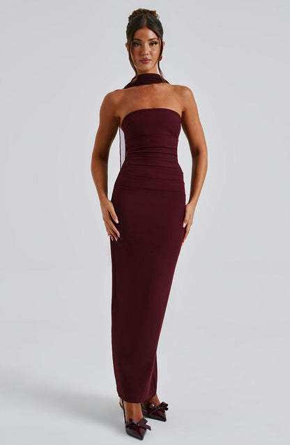 Yulia Maxi Dress - Cereza Lacquer